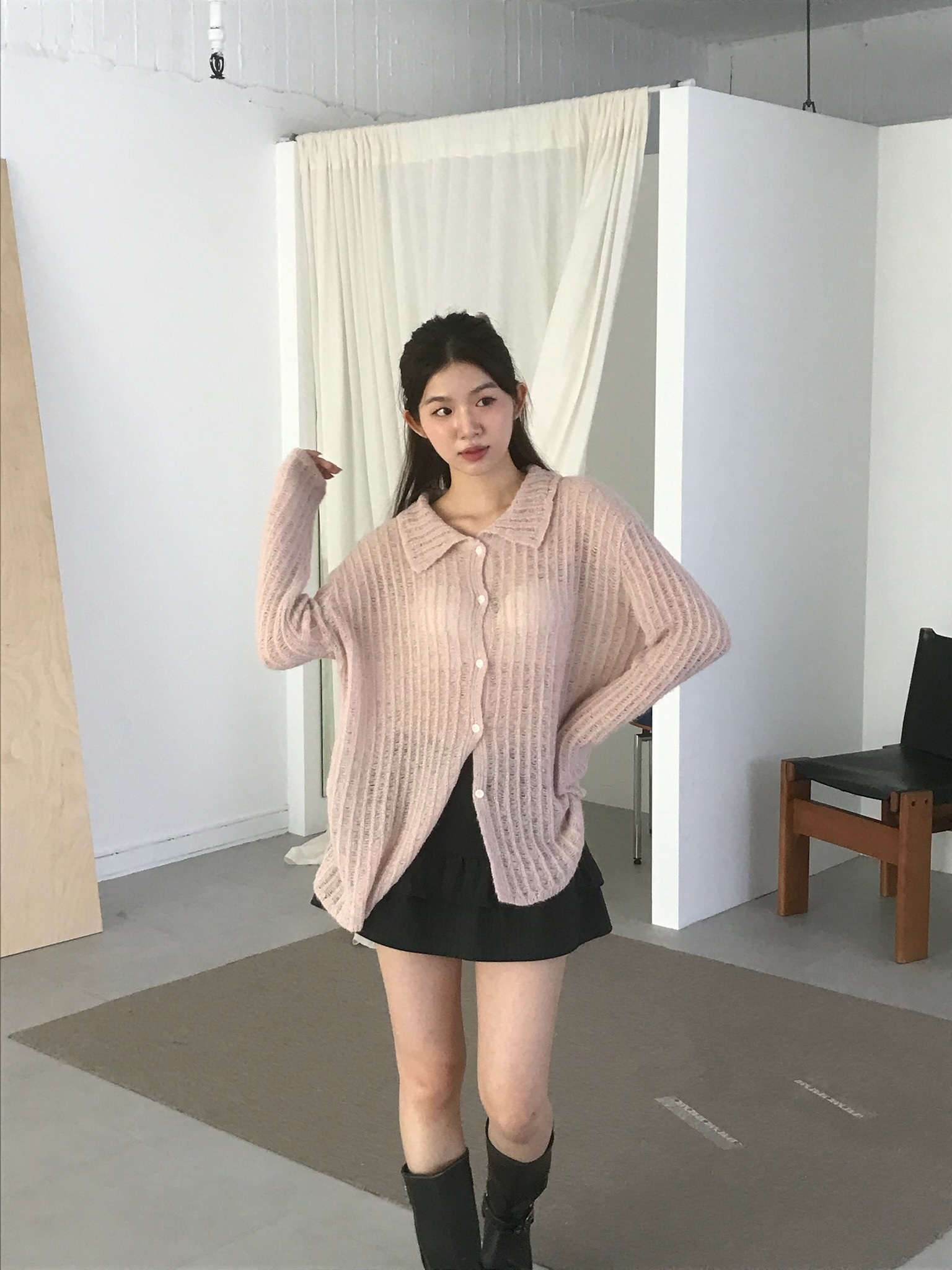 Airy Knit Cardigan #罩衫(黑,灰,棕售完不補)