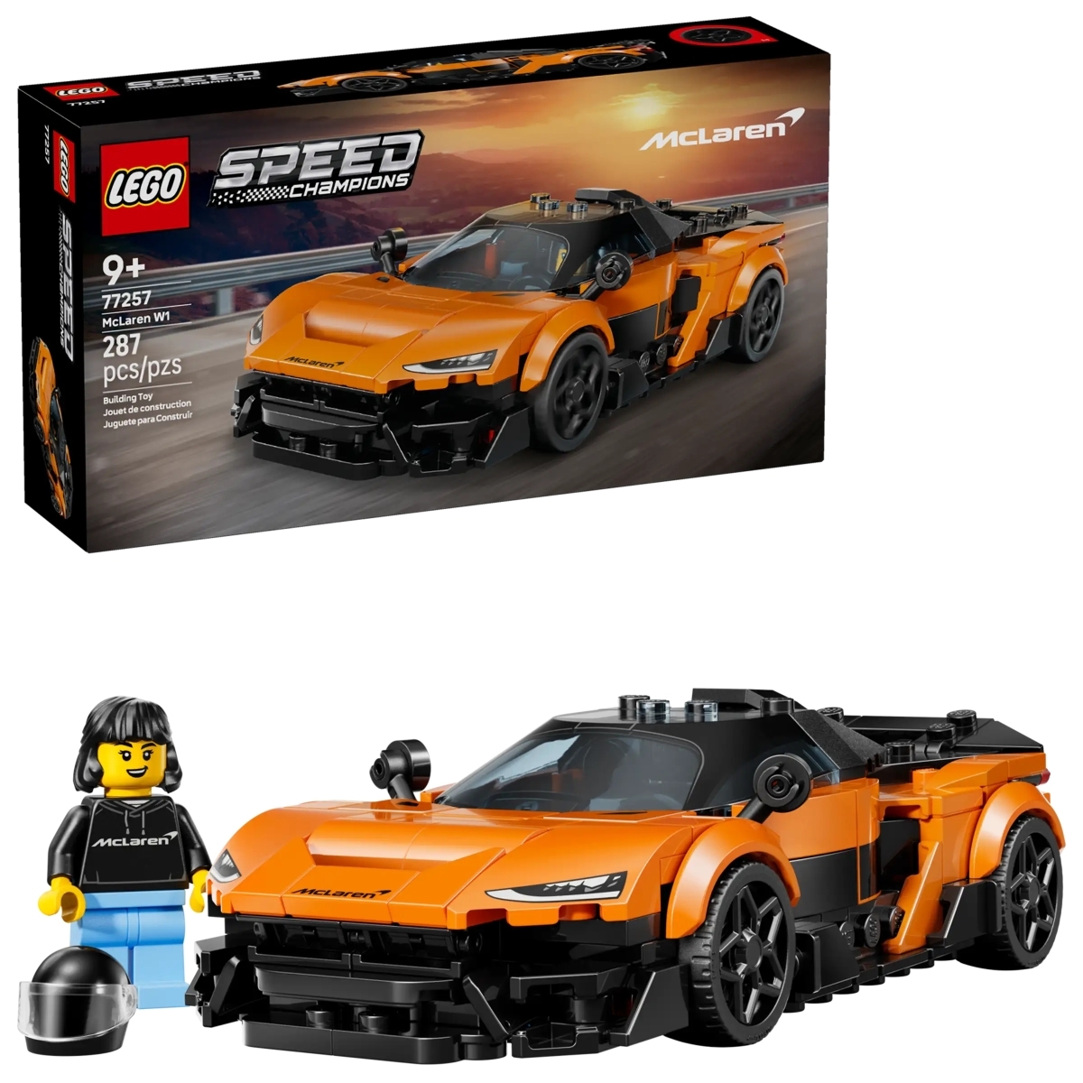 【早鳥優惠】 (預訂26年1月) LEGO  77257 Speed Champions : 麥拿倫 W1