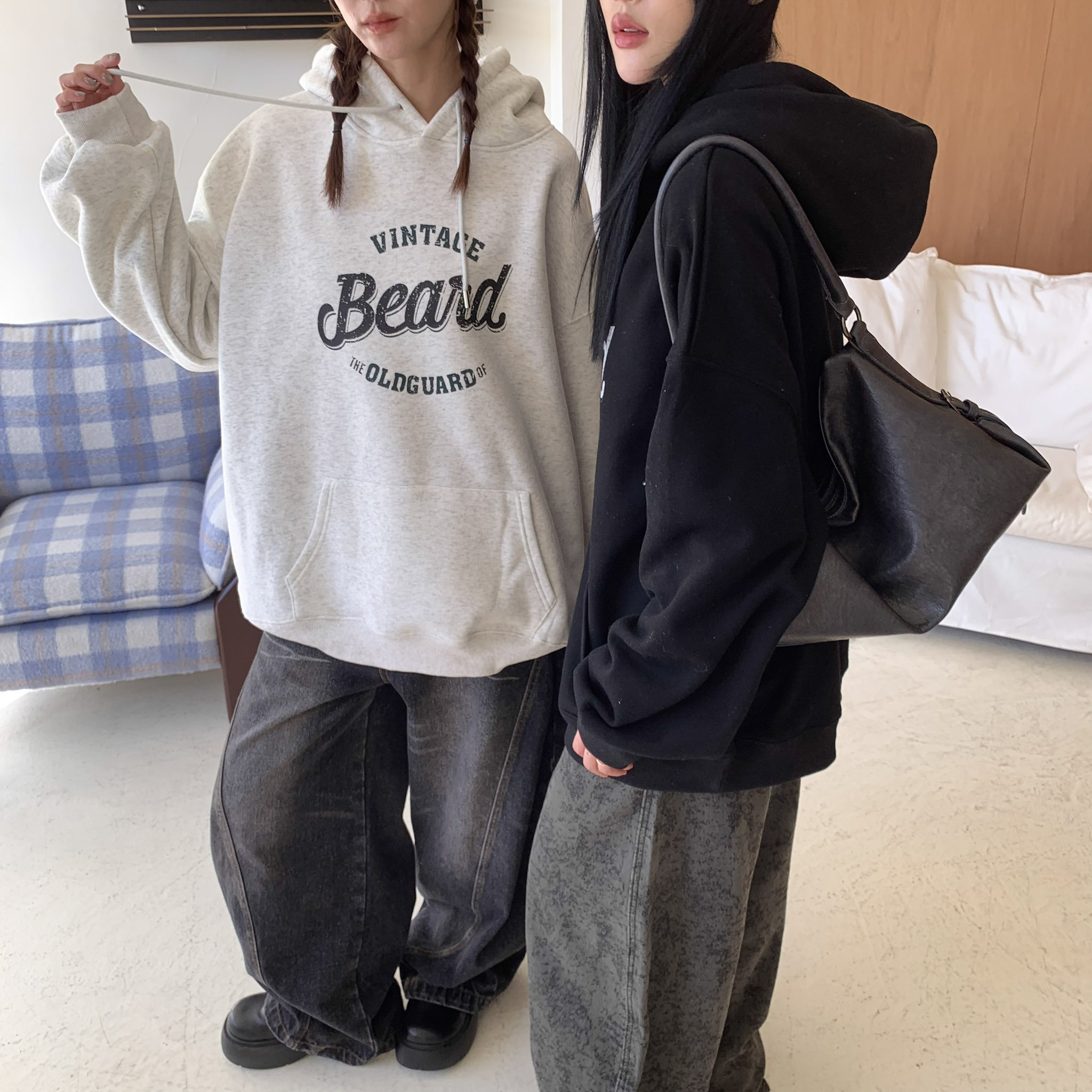 ISA_hoodie szn 美式字母大口袋刷絨帽TEE_51160