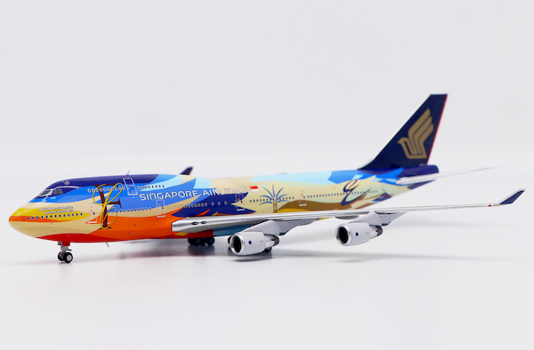 JC wings 1/400 新加坡航空 747-400 9V-SPK 熱帶塗裝
