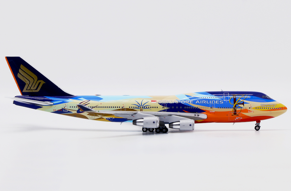 JC wings 1/400 新加坡航空 747-400 9V-SPK 熱帶塗裝