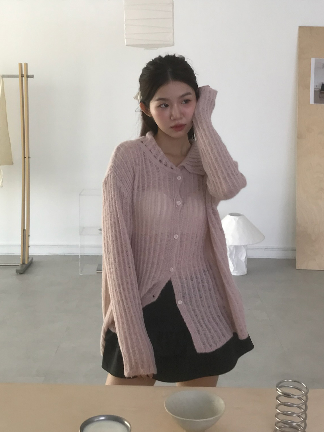 Airy Knit Cardigan #罩衫(黑,灰,棕售完不補)