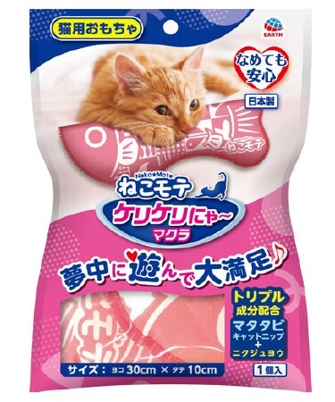 日本EARTH PET貓草玩具-魚魚抱枕