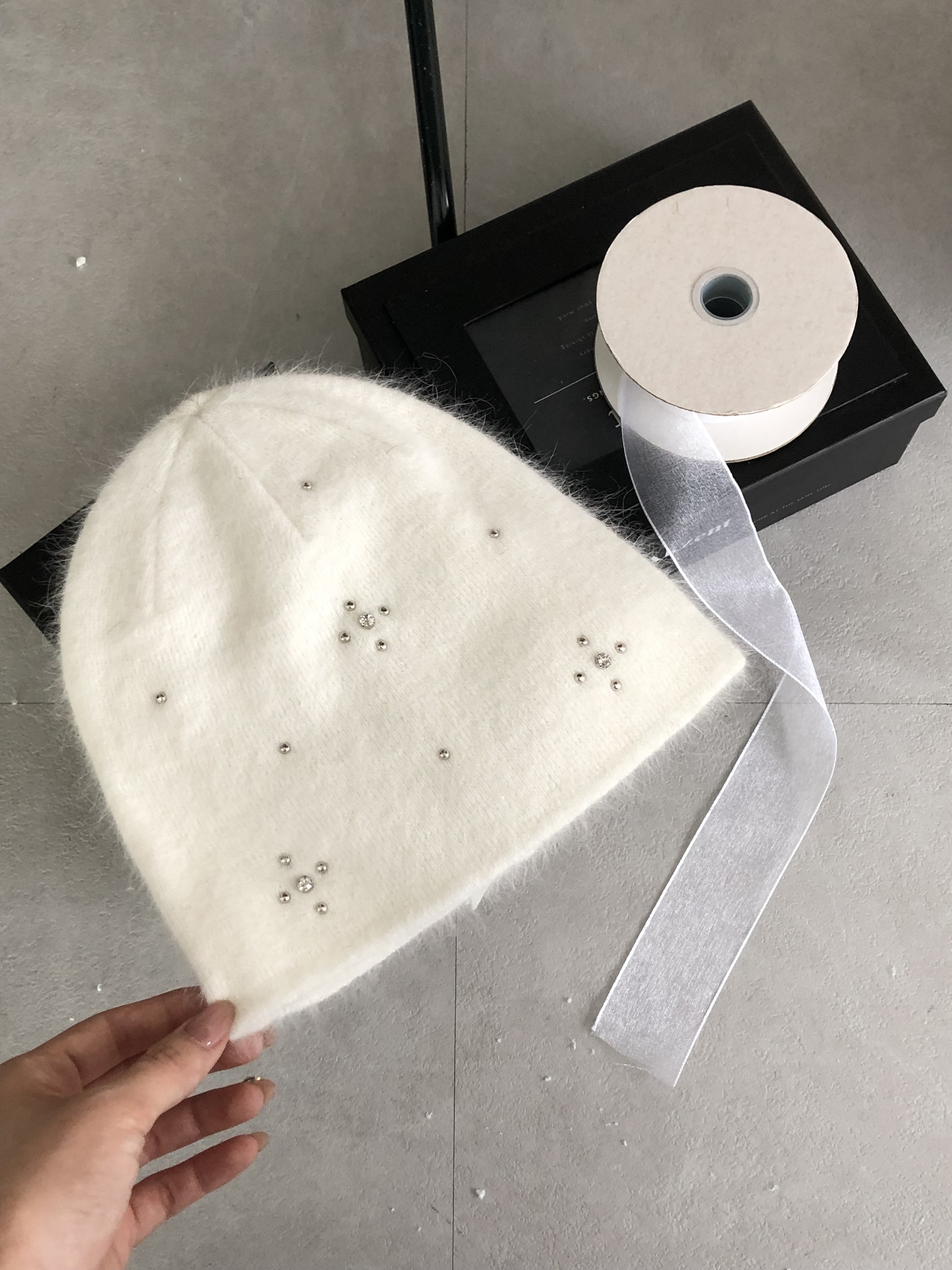 Angora Cubic Beanie #毛帽