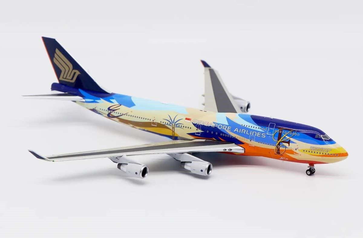 JC wings 1/400 新加坡航空 747-400 9V-SPK 熱帶塗裝 襟翼放下