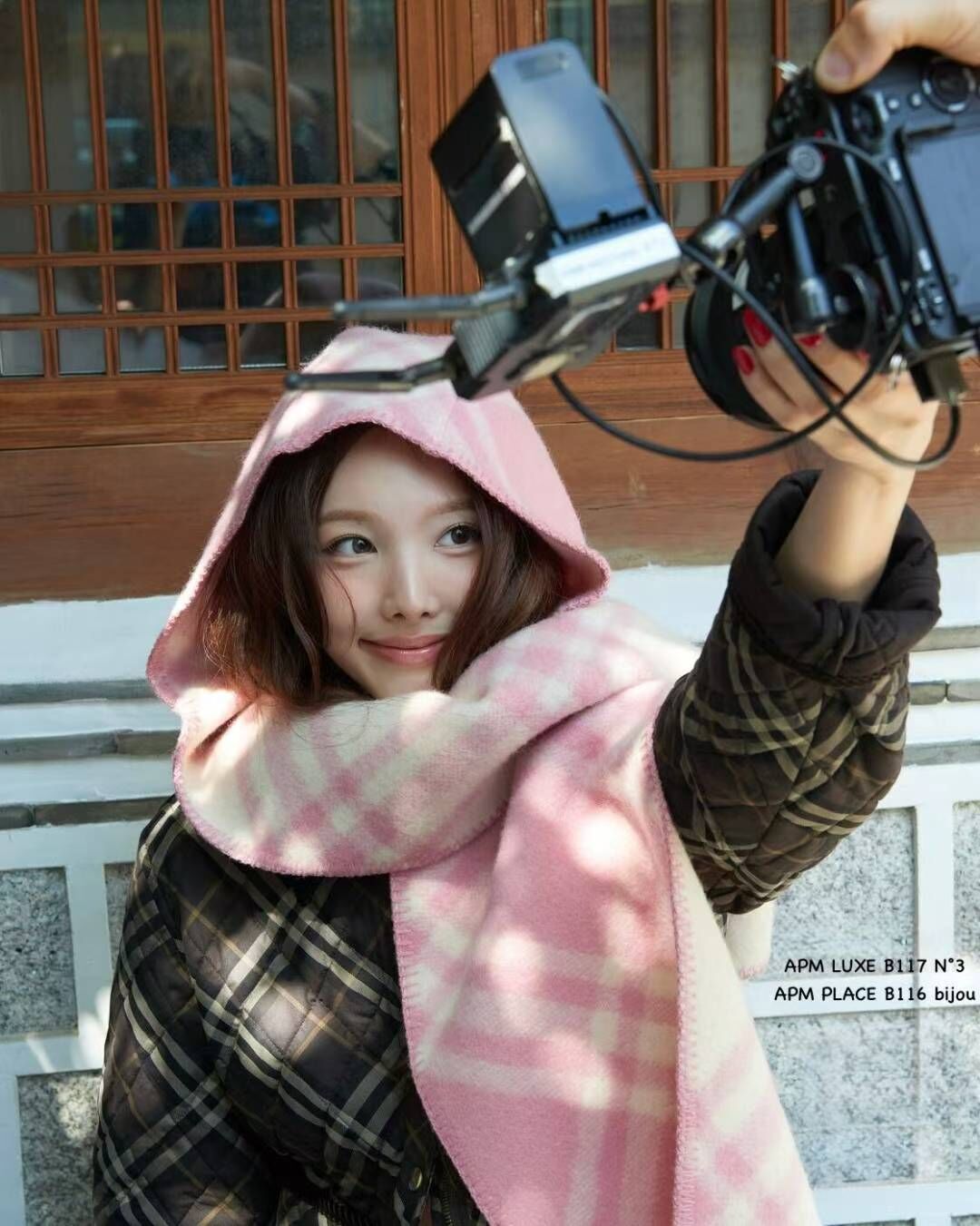 BN5338 英倫經典格紋雙面頸巾