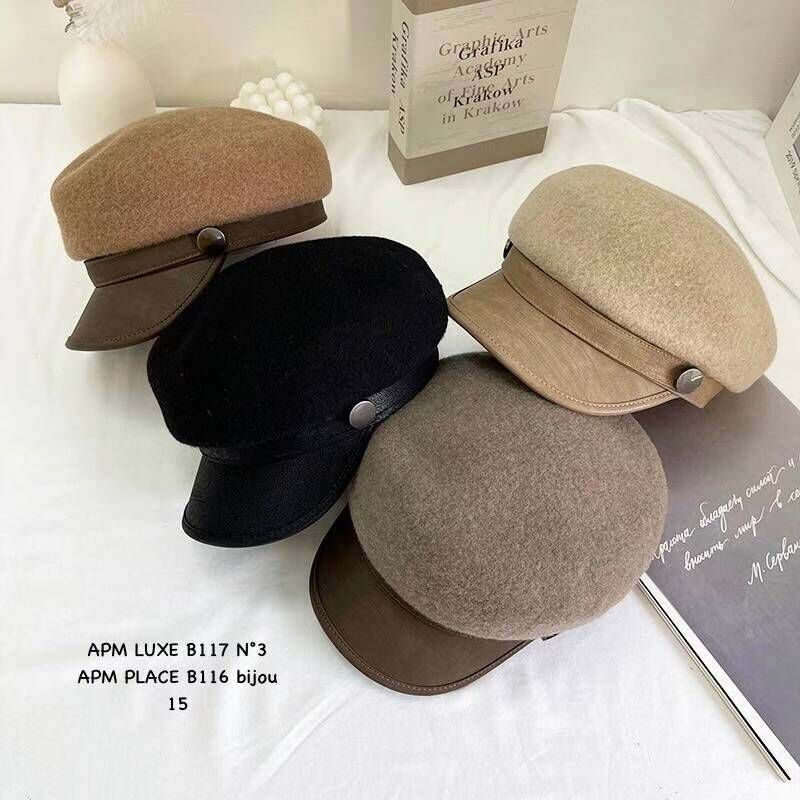 BN5340 質感挺身鴨舌貝雷帽