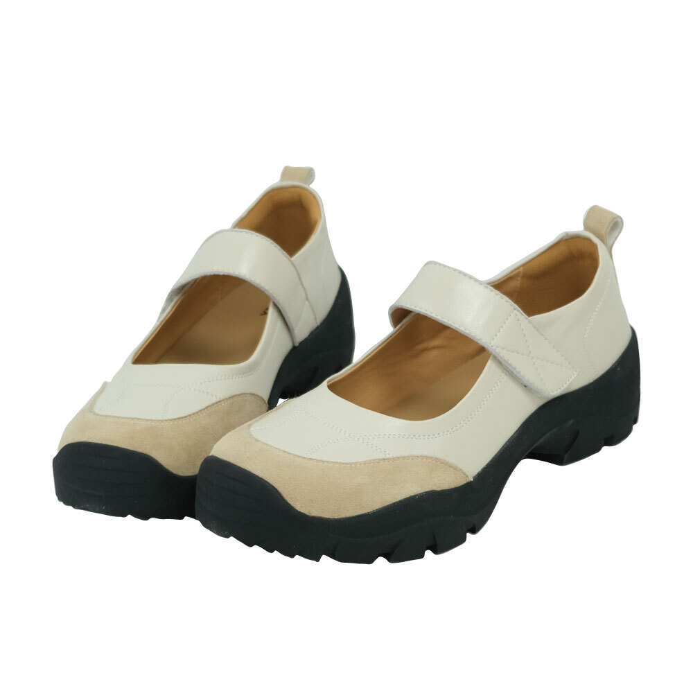 現貨 黑35 38 拼接厚底運動瑪莉珍鞋 -2色