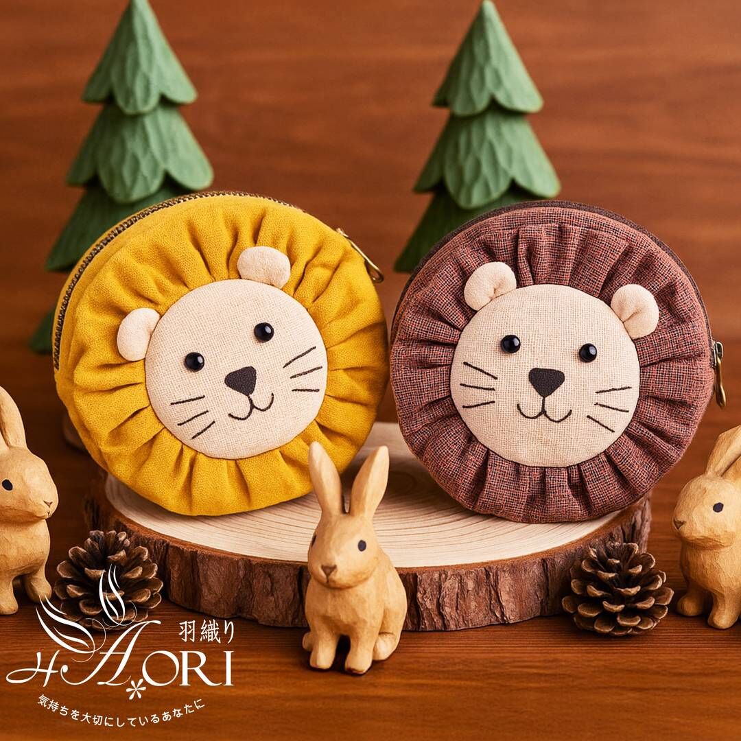 販售原尺寸【紙型】(抽縐褶式獅子頭零錢包)