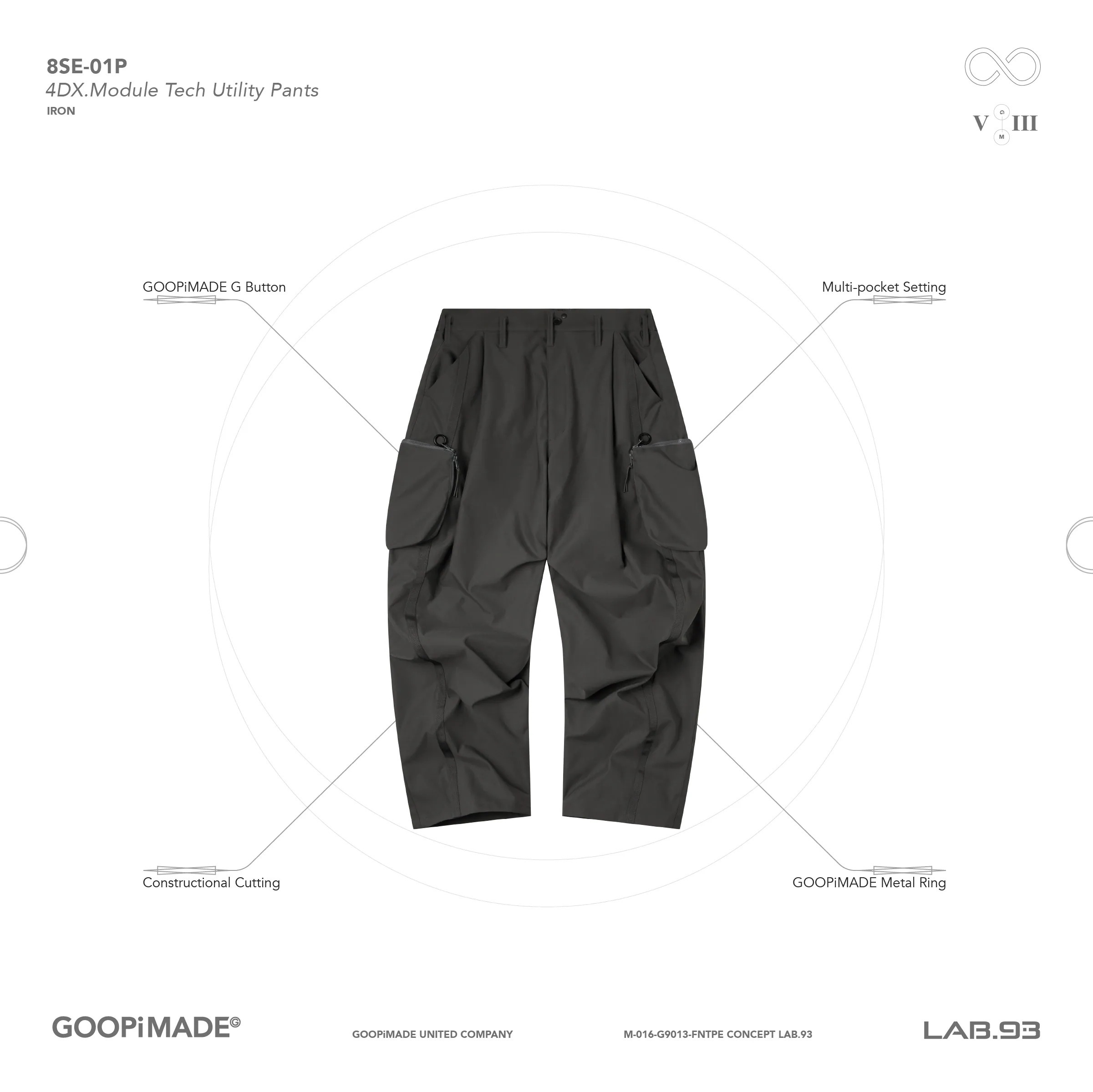 パンツ GOOPiMADE 4DX-Module Tech Utility Pants GOOPiMADE - “8SE-01P