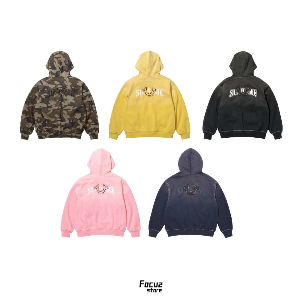 【Focus Store】現貨秒發 Supreme x True Religion® FW25 Week13 Zip Up Hooded Sweatshirt 拉鍊外套 五色