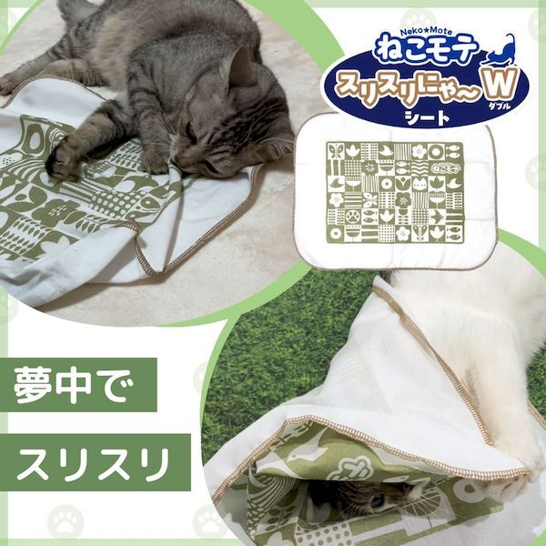 日本Earth Pets 貓草雙層床單 500*400mm