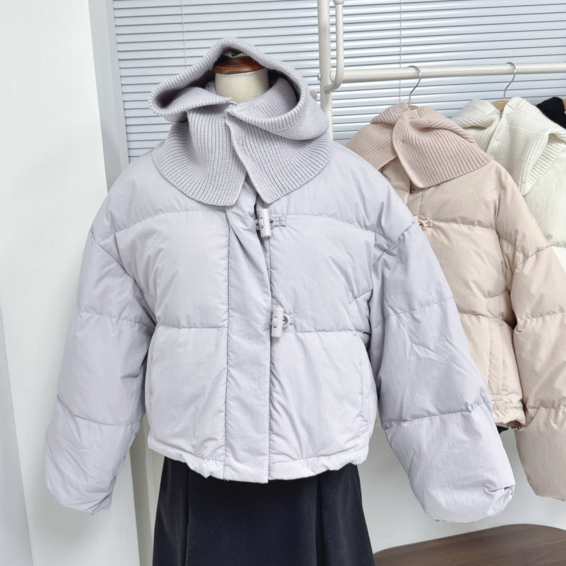 【Hoi2推介】可拆2in1冷帽頸巾短身羽絨