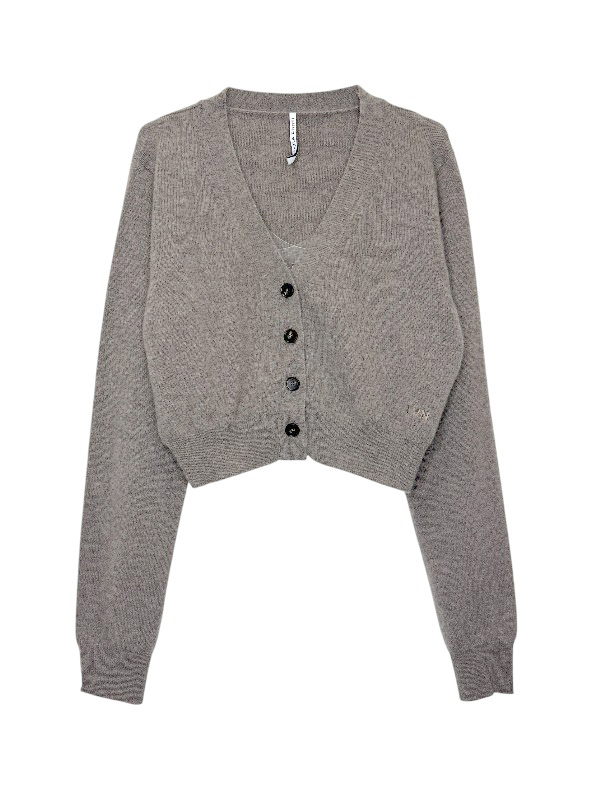 LIVIANA CONTI 羊絨針織小罩衫(可可)