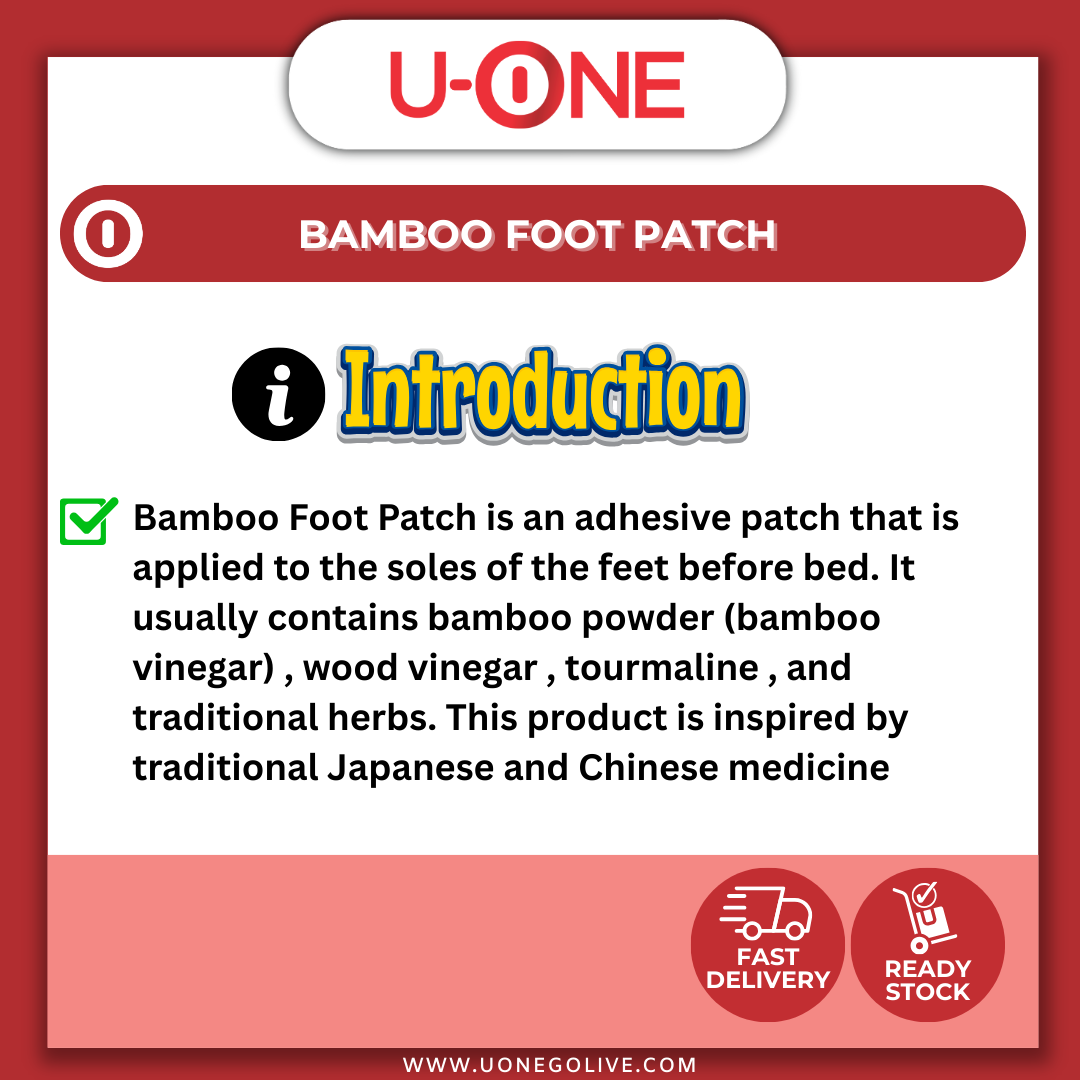 U-ONE | Korea | Bamboo Foot Mask | 10pcs | Foot Care