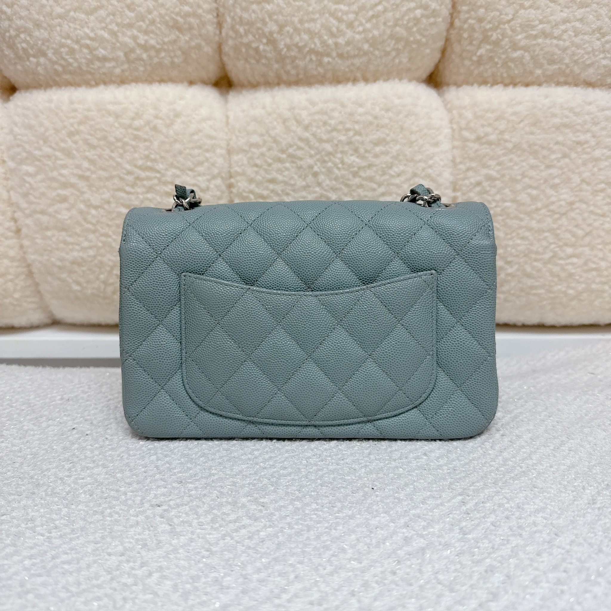 Chanel Classic Flap 20cm - Green / Ghw