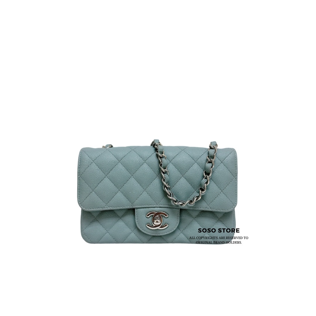Chanel Classic Flap 20cm - Green / Ghw