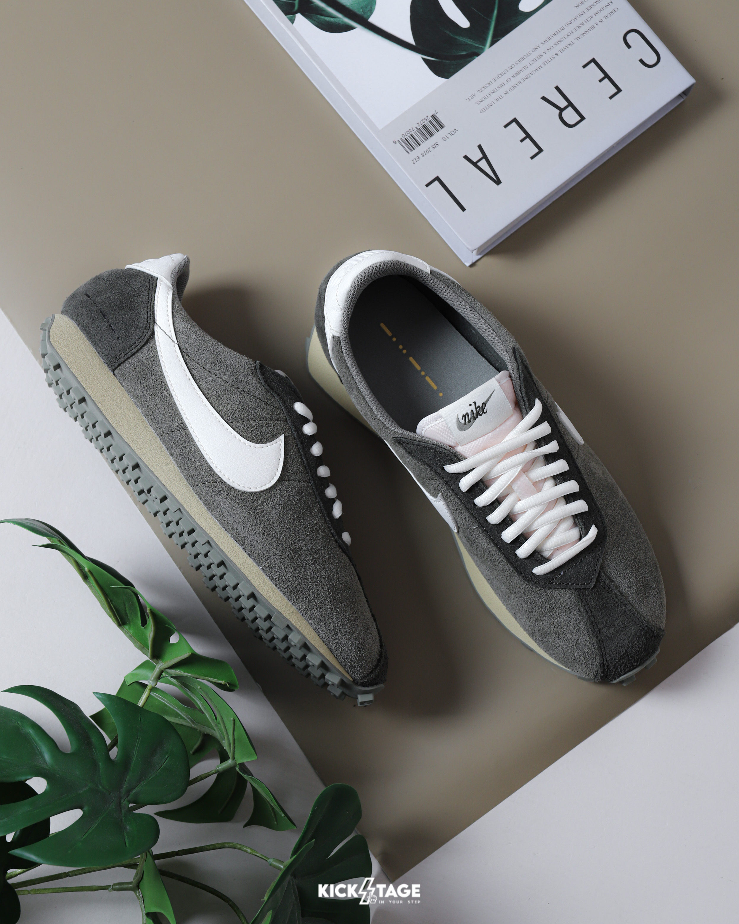 男鞋 NIKE LD-1000 墨綠 麂皮 透氣 復古 扁鞋 鬆餅格紋 運動鞋【IM8059-325】