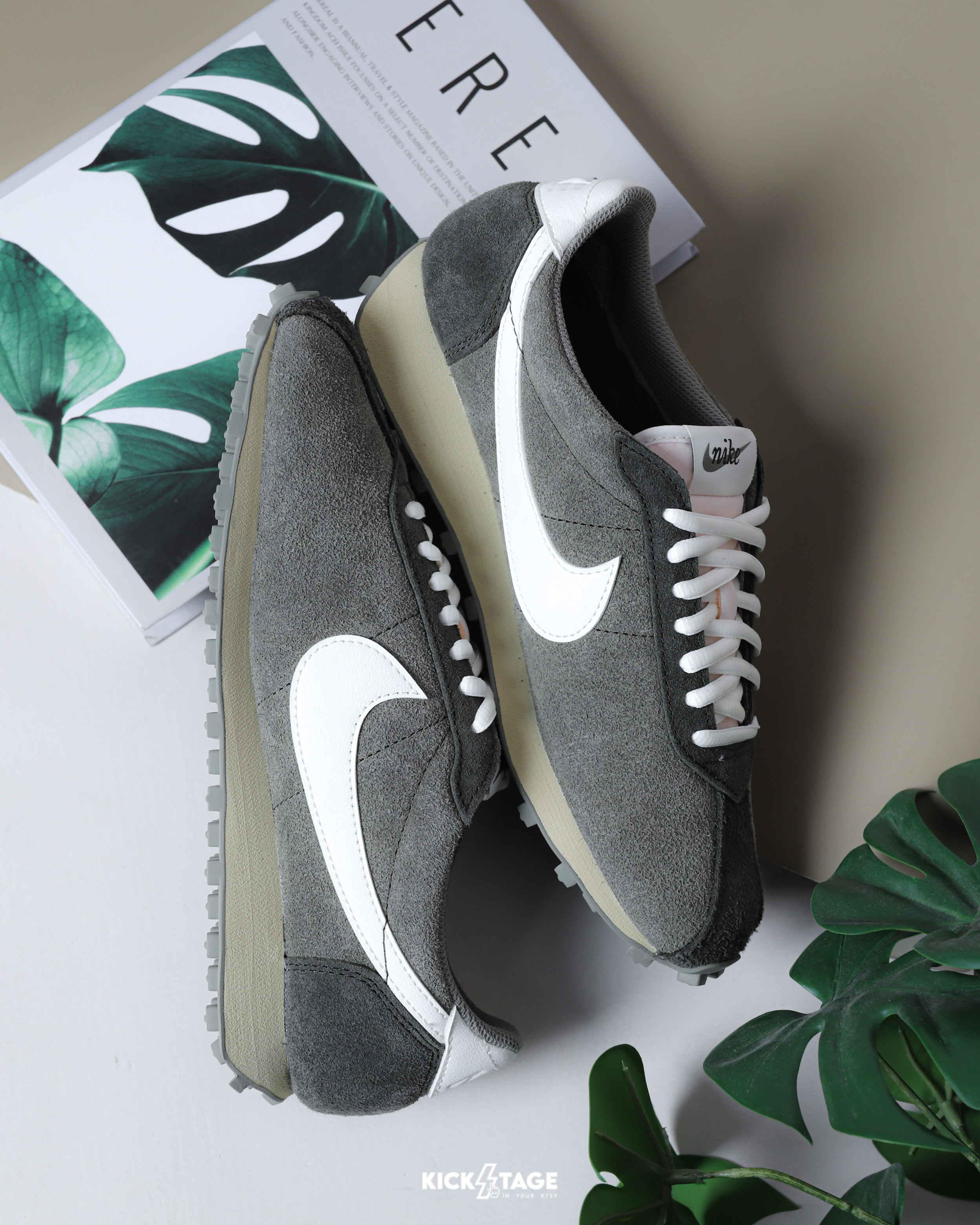 男鞋 NIKE LD-1000 墨綠 麂皮 透氣 復古 扁鞋 鬆餅格紋 運動鞋【IM8059-325】