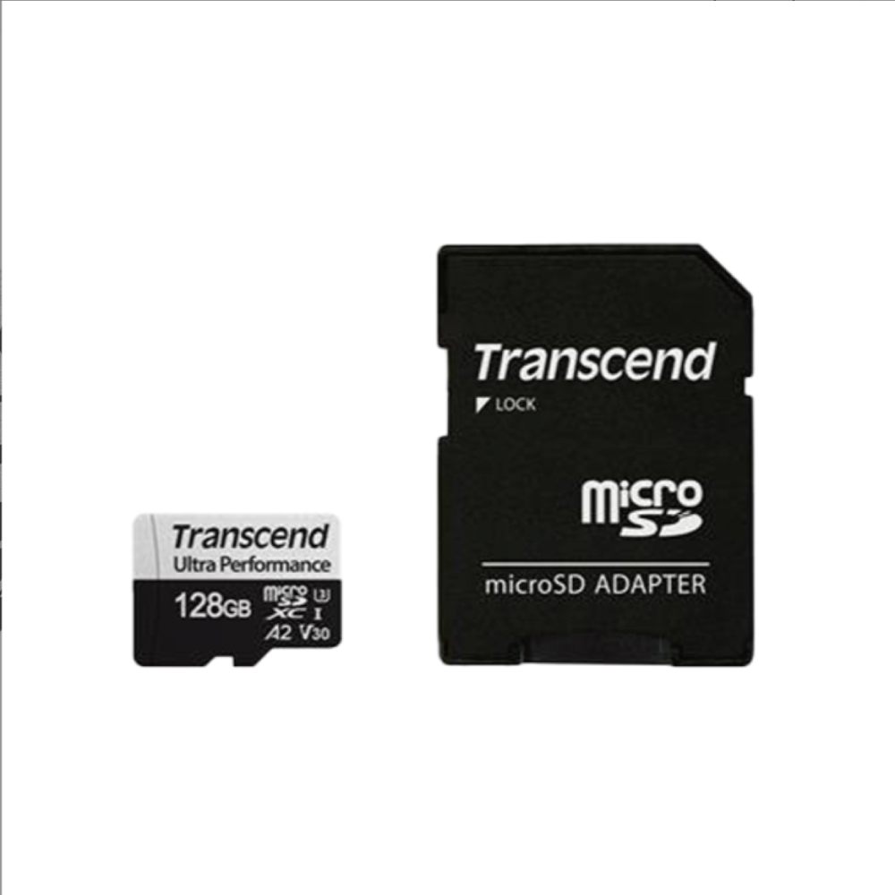 Transcend 創見USD340S 128GB microSDXC UHS-I U3 (V30/A2)記憶卡,附轉卡