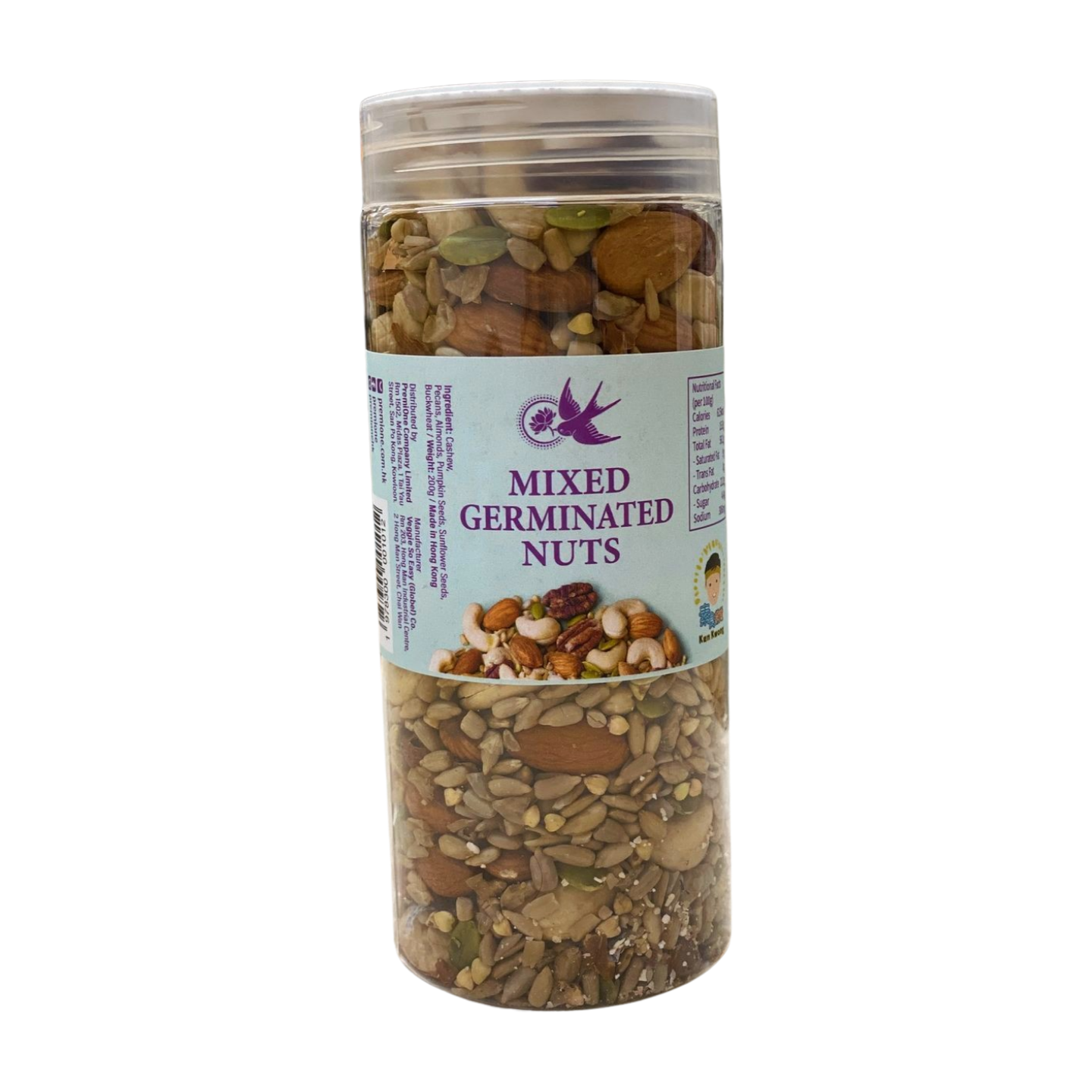 Germinated mixed nuts 200g (best before 13 Nov 2026)