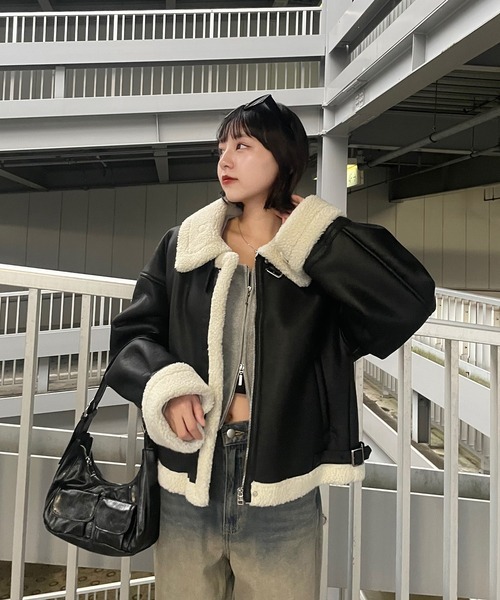 #現貨 🇯🇵日本 25秋冬 nui nullu 2WAY 短版皮革毛毛外套