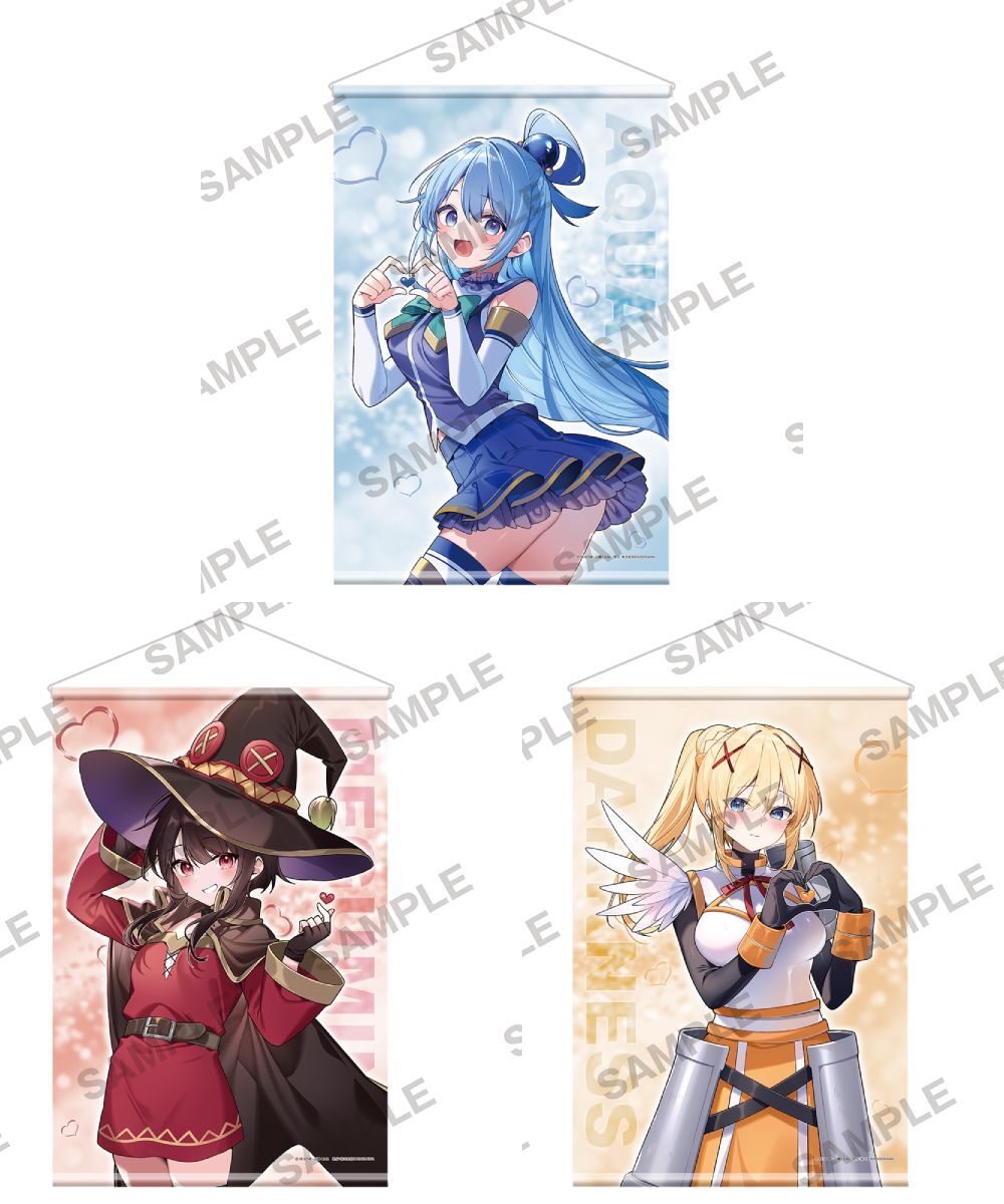 預購-『為美好的世界獻上祝福！』Valentine2026 全新繪製B2掛軸 系列【日本進口精品】