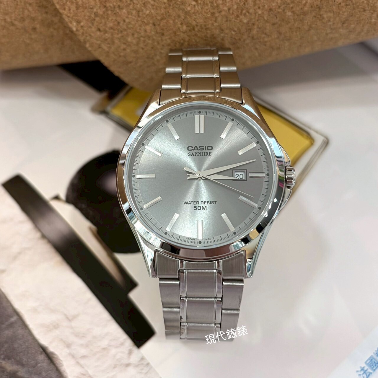 【CASIO 卡西歐】大三針日期男錶MTS-115D-8A 41.3mm 現代鐘錶