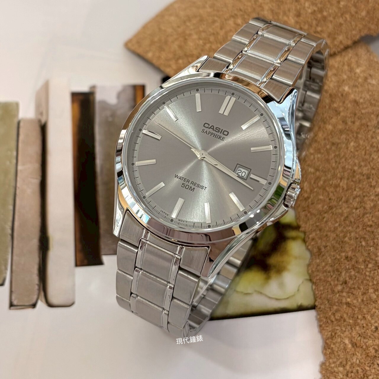 【CASIO 卡西歐】大三針日期男錶MTS-115D-8A 41.3mm 現代鐘錶