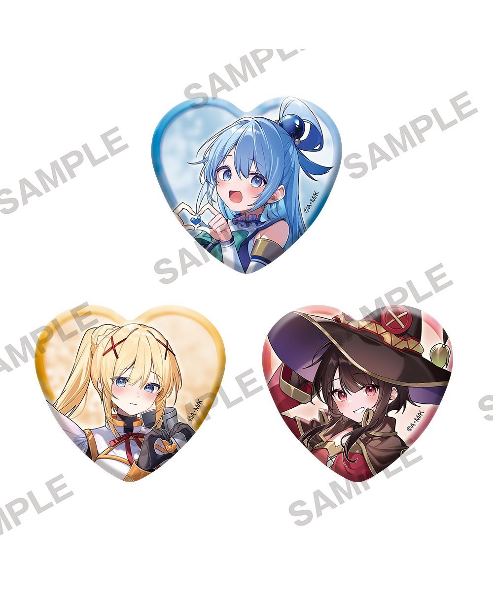 預購-『為美好的世界獻上祝福！』Valentine2026 全新繪製心型徽章套組【日本進口精品】