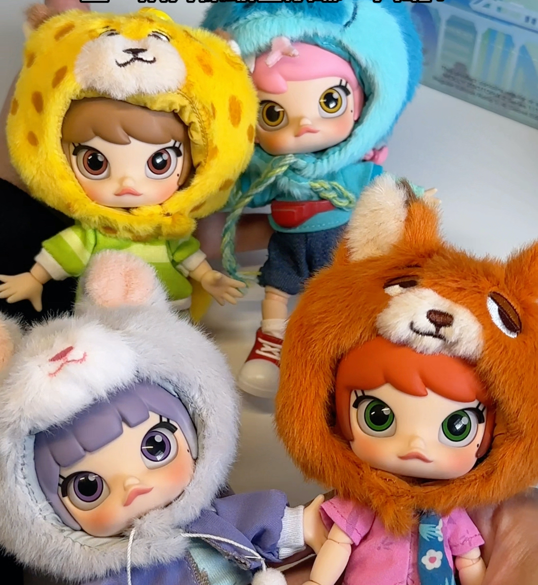 代購-泡泡瑪特 POP MART Molly 動物方程式 可動人偶  盲盒 單個盲盒/整盒4個