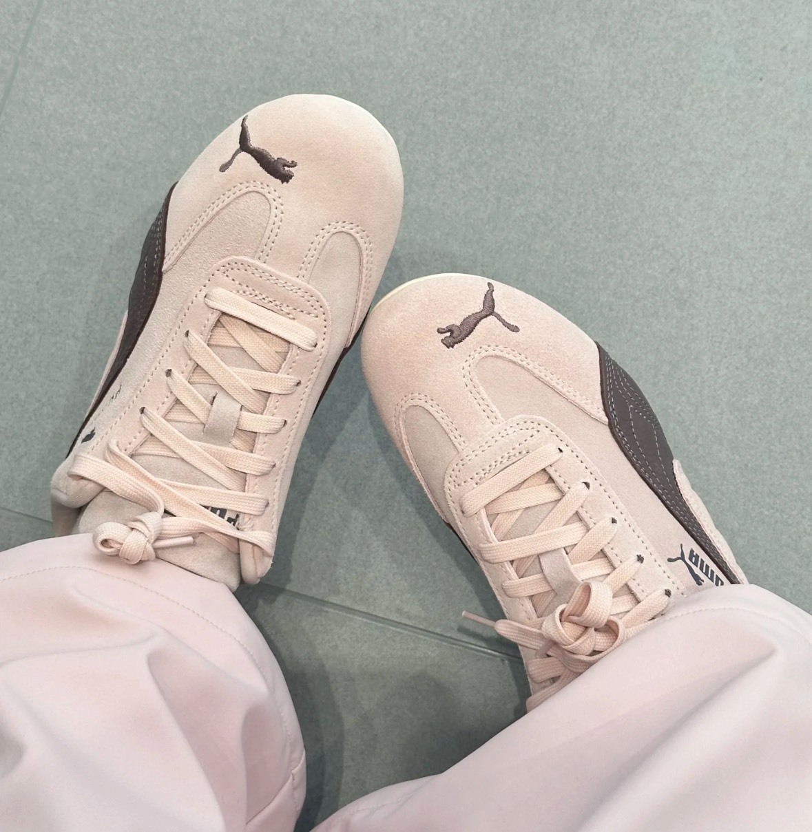 PUMA 休閒鞋 SPEEDCAT OG 乾燥粉 麂皮 賽車鞋 女 39884652