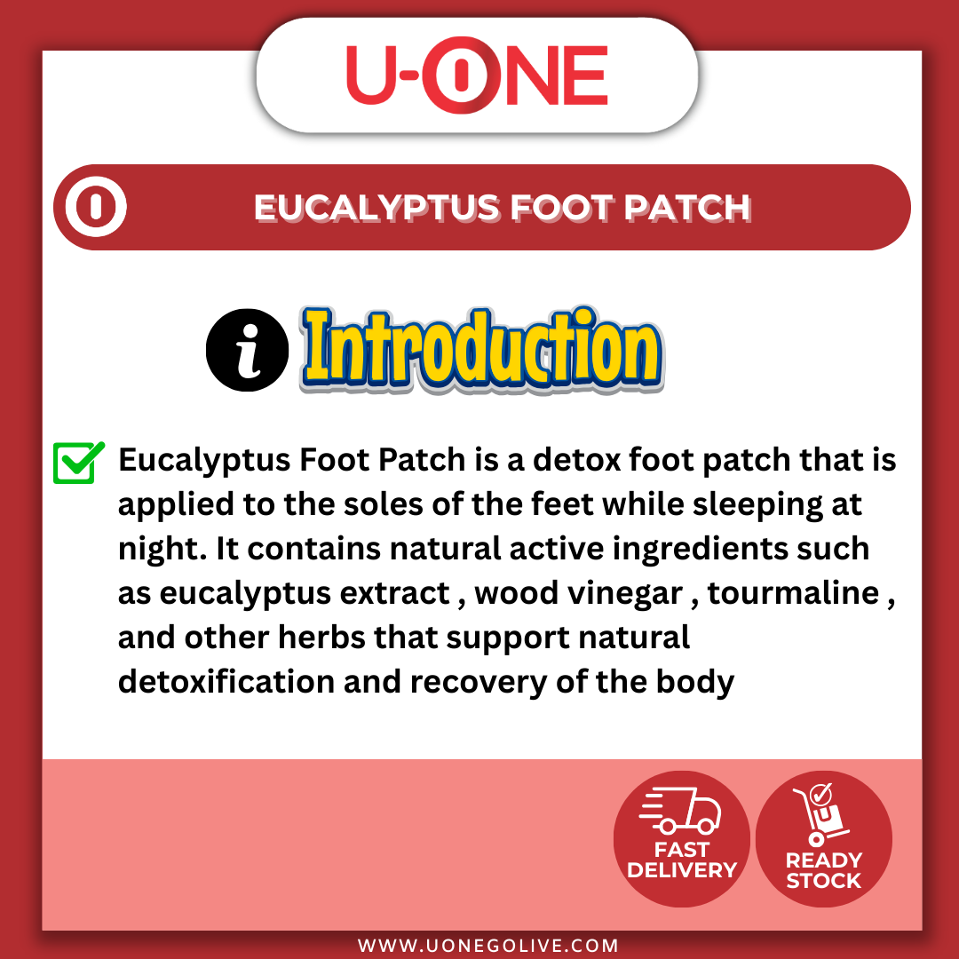U-ONE | Korea | Eucalyptus Foot Mask | 10pcs | Foot Care