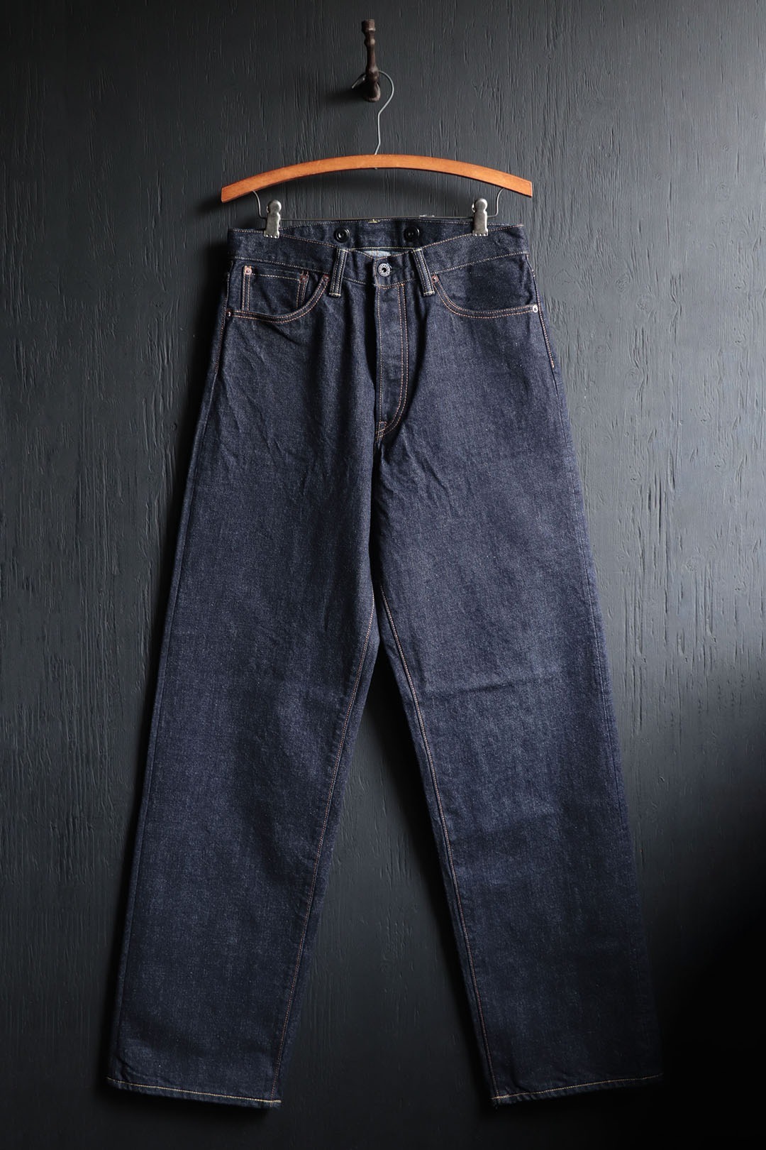 Black Sign 14oz BS Denim Pants Wide Straight / Dark Indigo