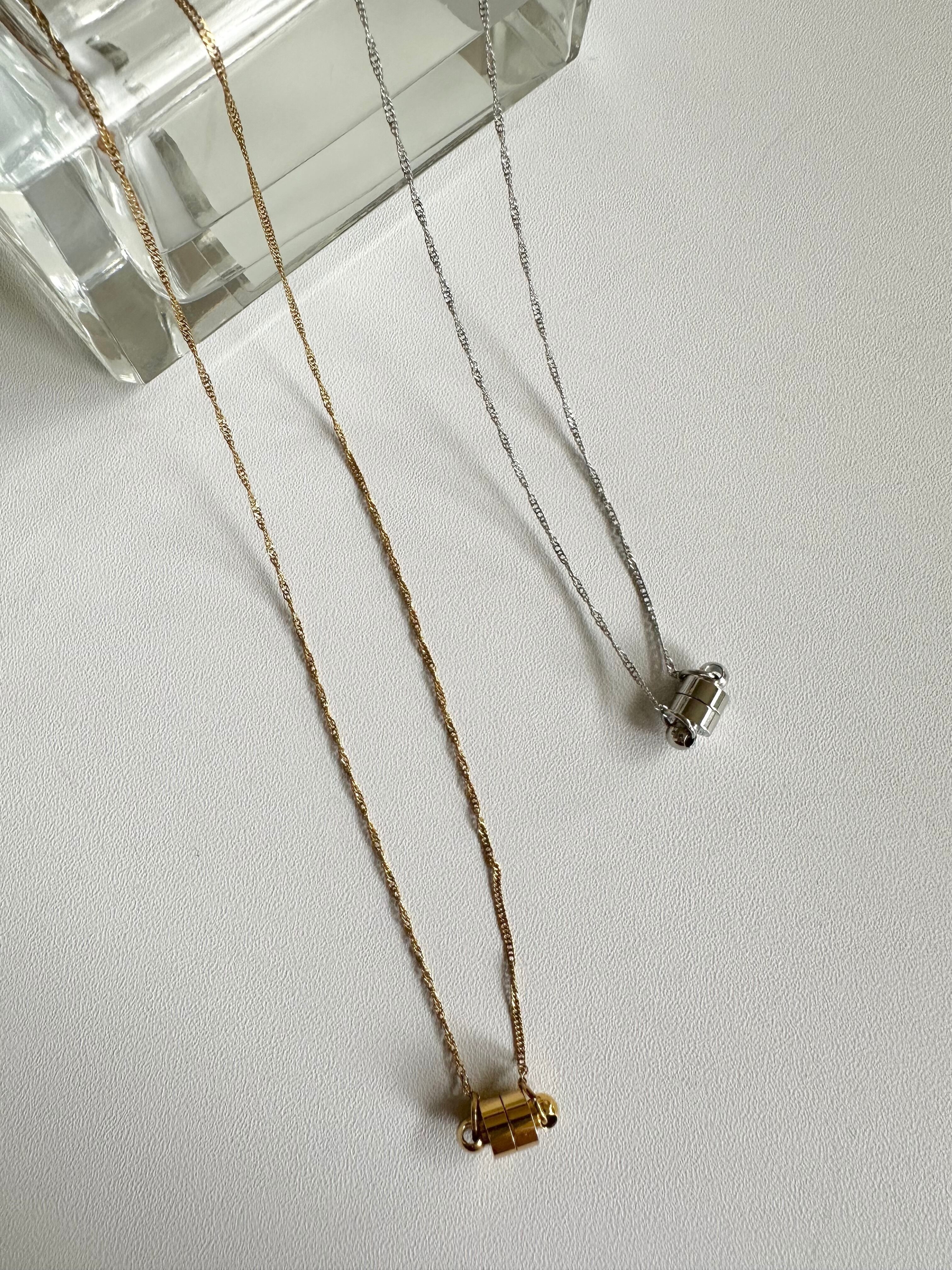 SS magnet classic design necklace