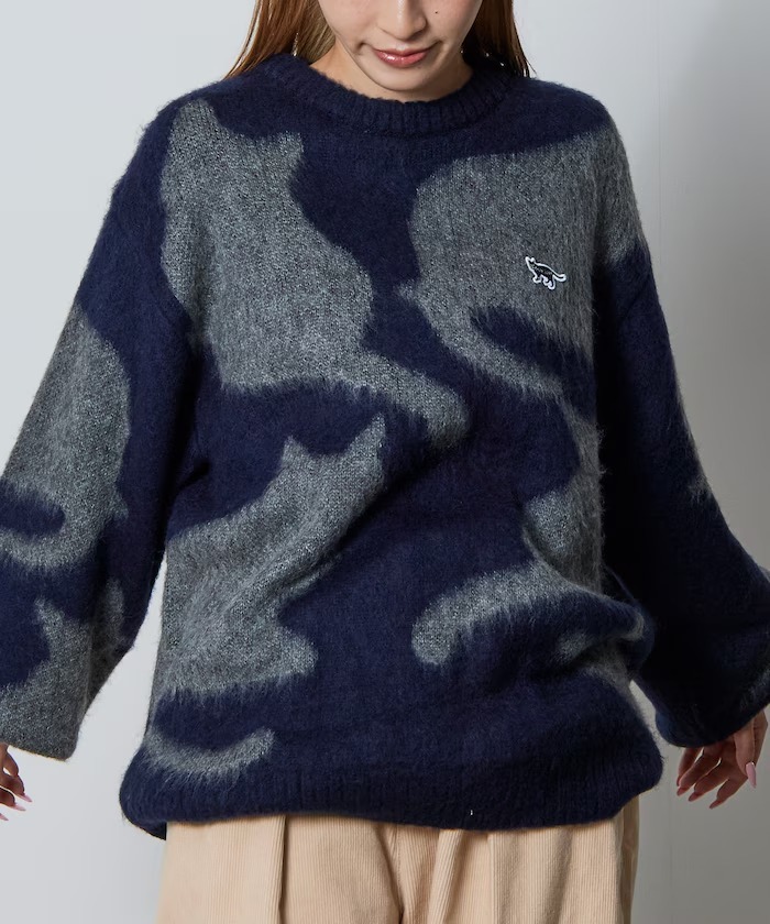 【預購】CHOW DOWN 小貓咪 海馬毛長袖上衣 2色 1231180200003