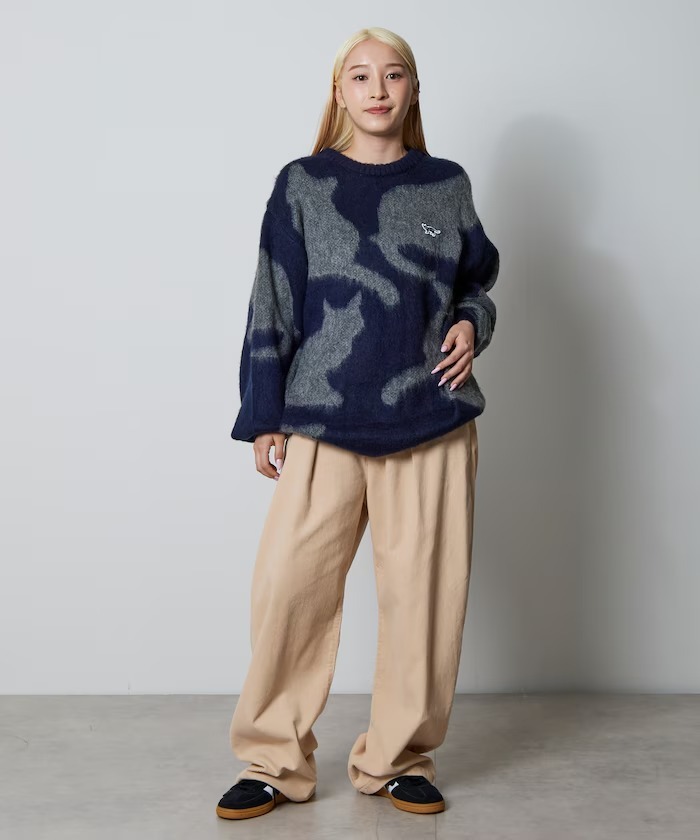 【預購】CHOW DOWN 小貓咪 海馬毛長袖上衣 2色 1231180200003