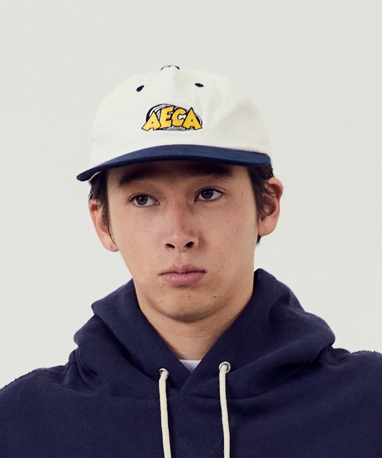 AECA 2TONE FLAT BRIM CAP NAVY SSBDACAST001C0LB
