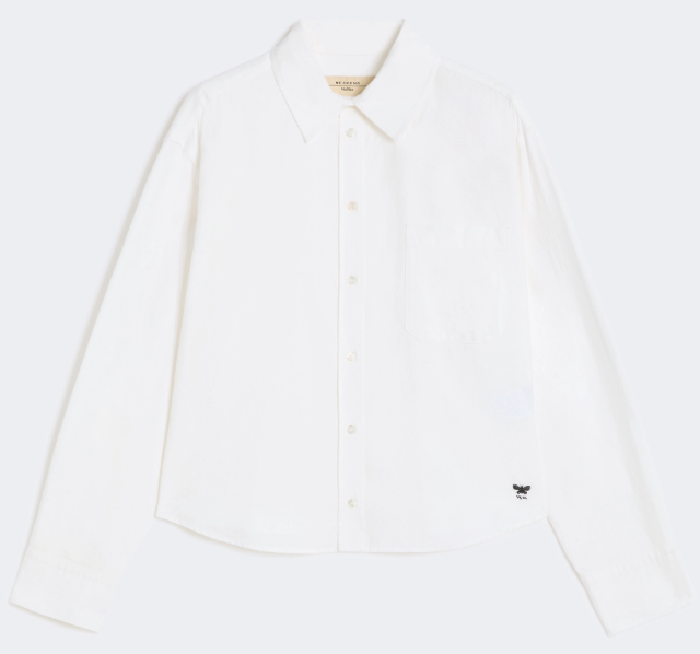 1LN0902-158 MAX MARA Weekend Cotton Oxford shirt - White #5116115106001 - NUORO (C-BR-E)