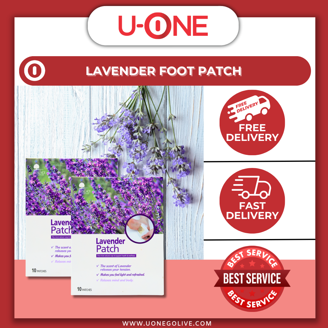 U-ONE | Korea | Lavender Foot Mask | 10pcs | Foot Care