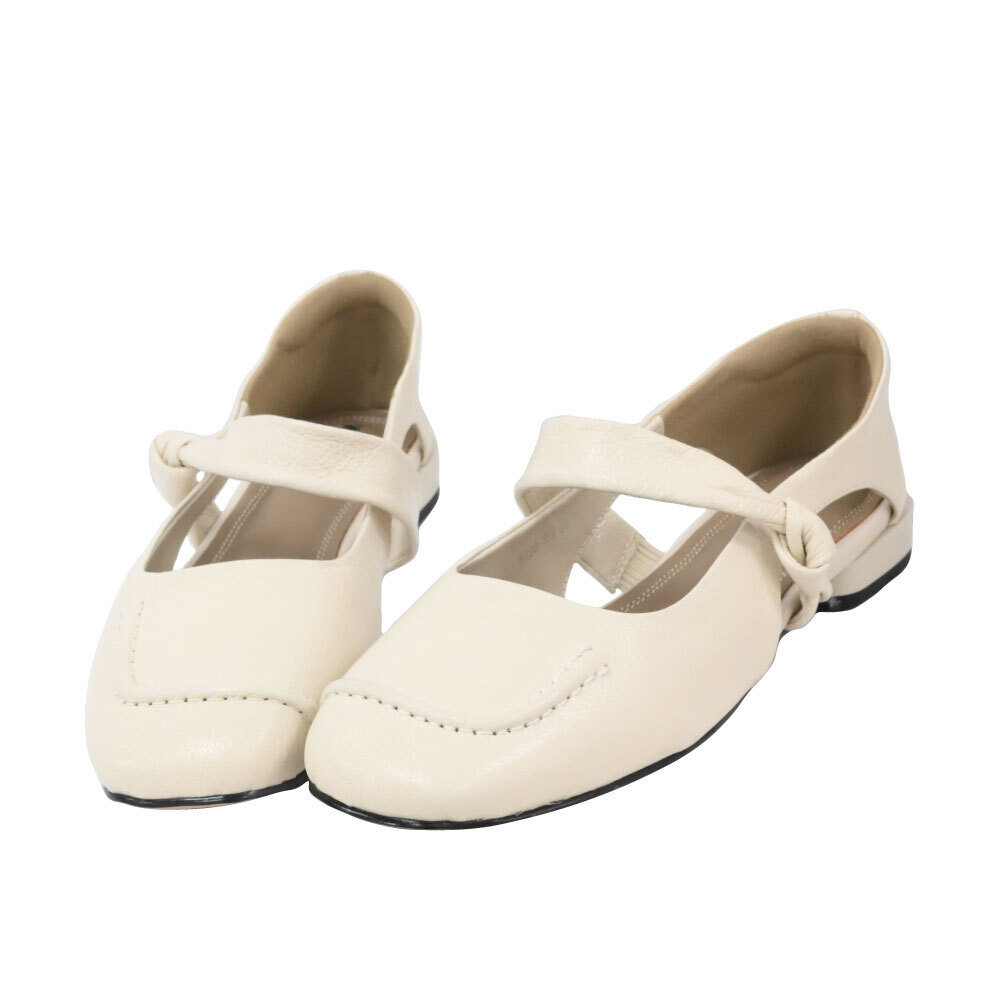 (現+預) 扭結簍空低跟瑪莉珍鞋 -2色