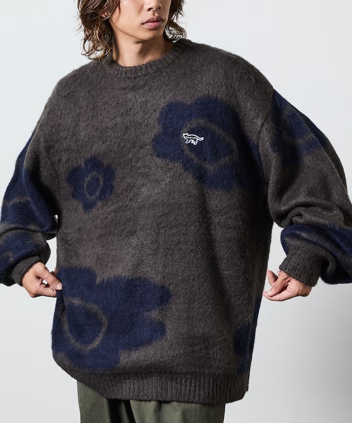 【預購】CHOW DOWN 花花 海馬毛長袖上衣 3色 1231180200001