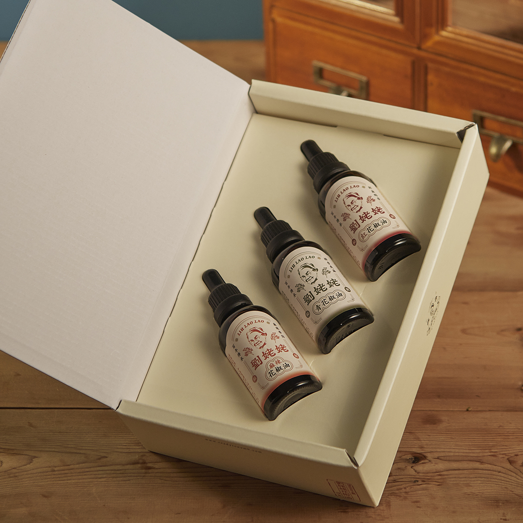 劉姥姥花椒油50ml三入組禮盒