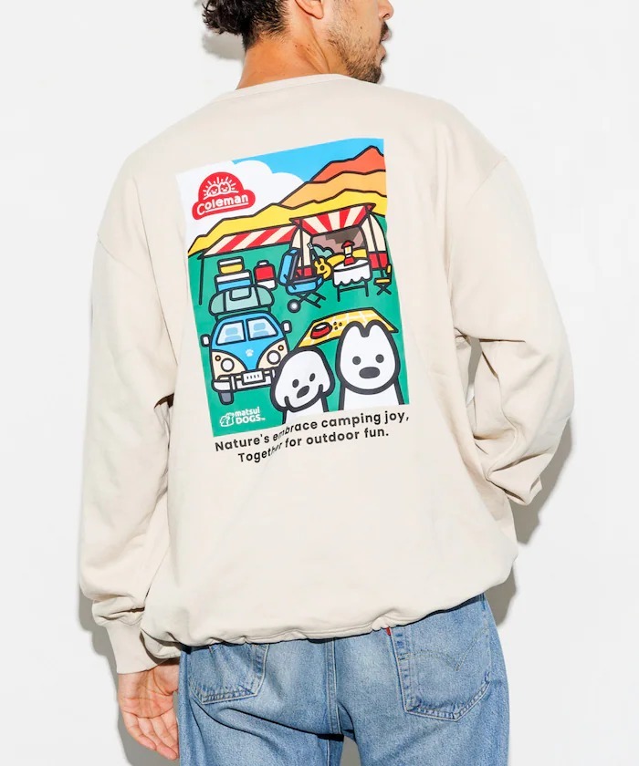 【預購】FREAK'S STORE x COLEMAN 兩隻小狗大學T 4色 1021127000015