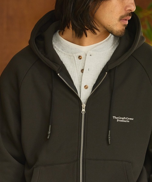 日本 The Craft Crew Products Fleece-lined Raglan Double-Zip [CCPpa756]