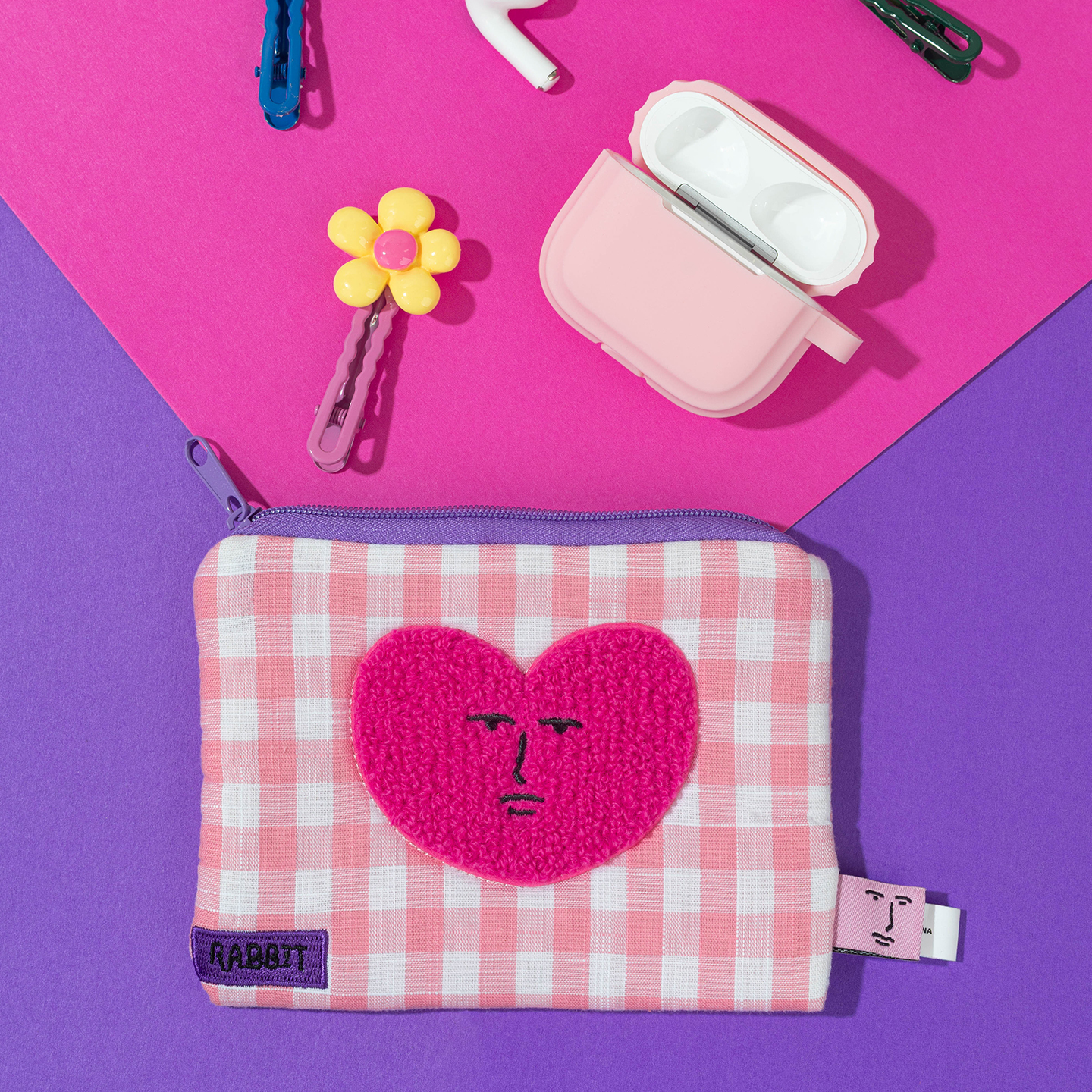 粉紅兔子零錢包 [共2款可選擇]