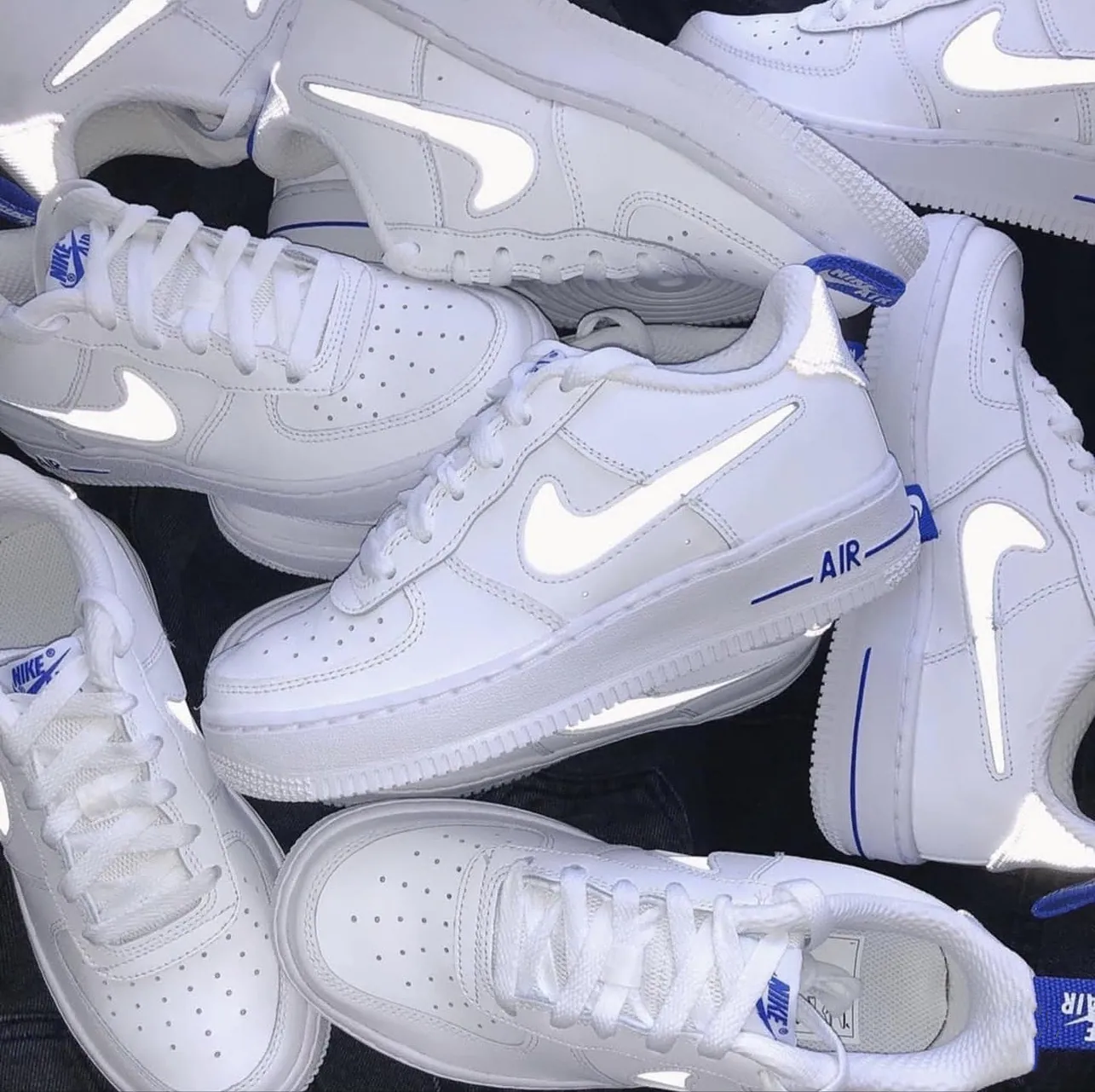 (預訂) Nike Air Force 1 Low 07 LV8 - White Racer Blue (GS)