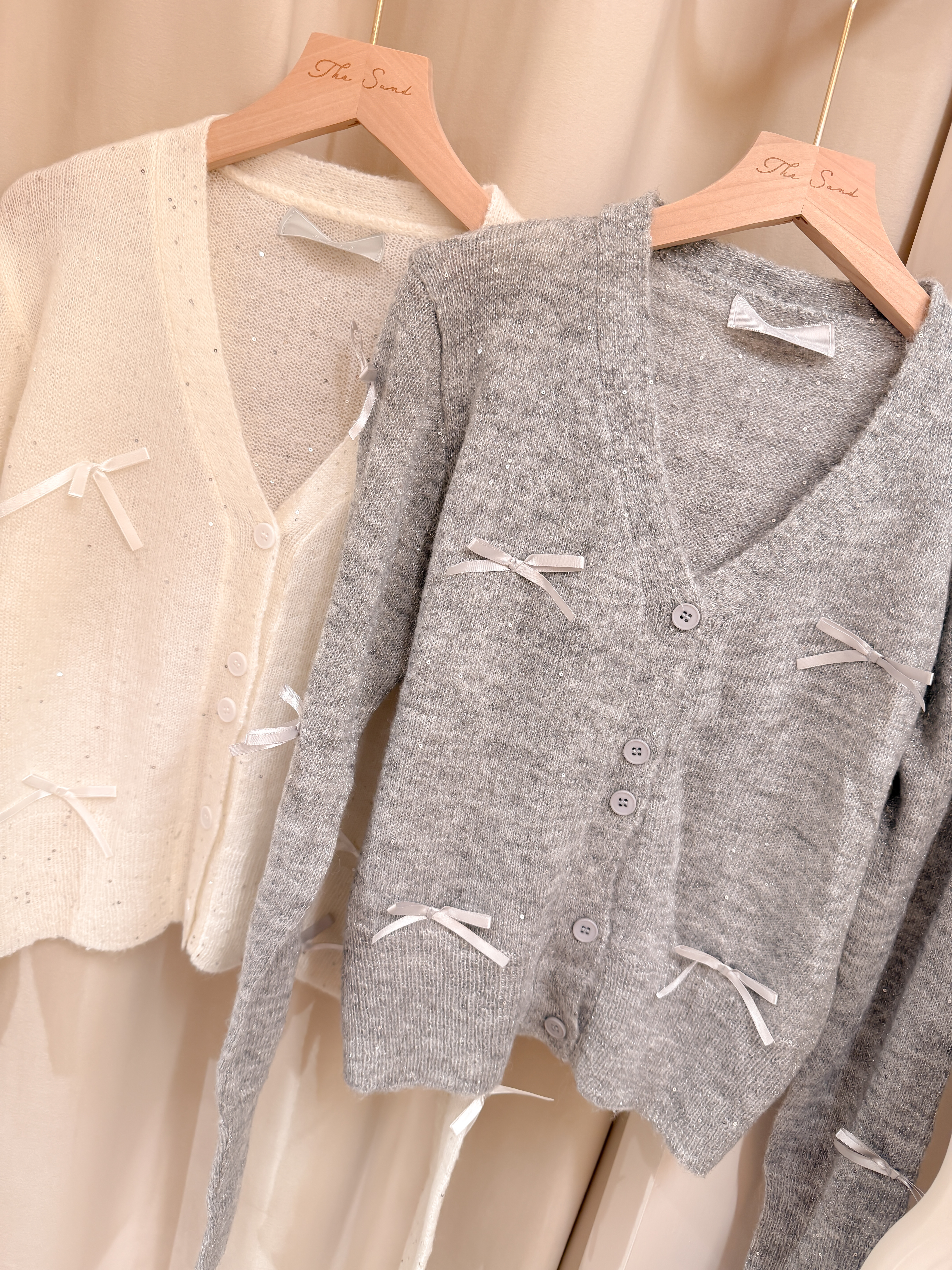 星空感小Ribbon Caridigan