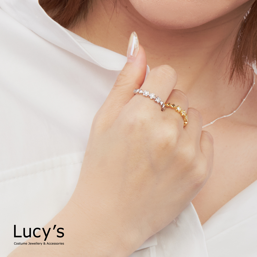 925純銀 繁星 戒指 (三色) (125186/125188/125190)