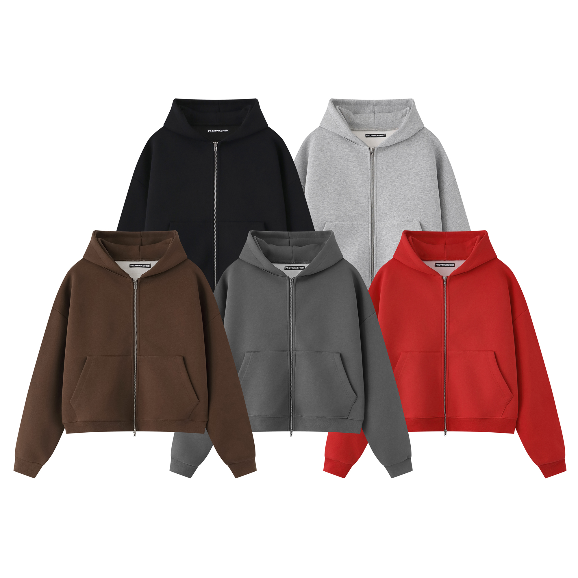 《K》基礎超挺版雙拉鍊連帽外套